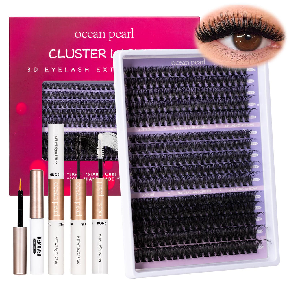 Ocean Pearl kit offers varied lengths (40D/50D/100D) for natural to dramatic styles.