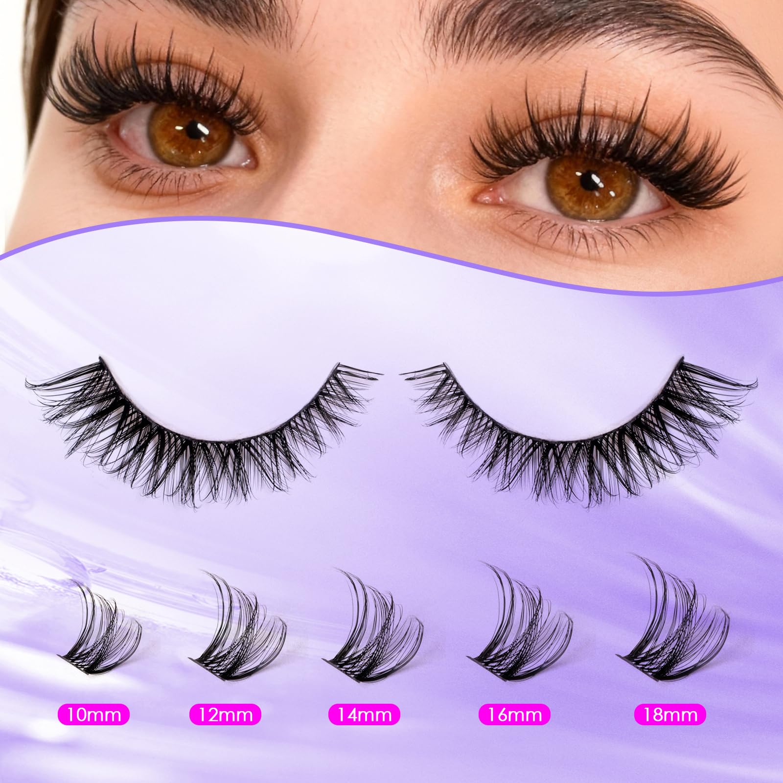 Ocean Pearl lash bond and seal provide secure, long-wearing hold.