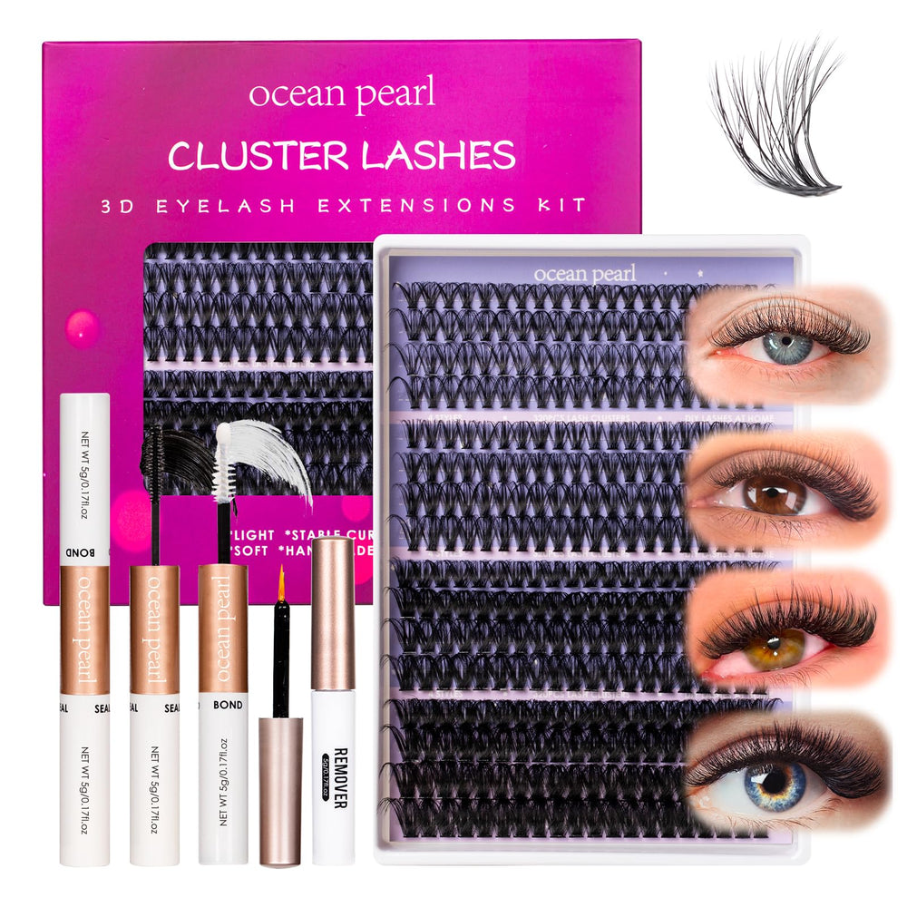 Ocean Pearl lash clusters 12–20 mm variety for customizable daily looks