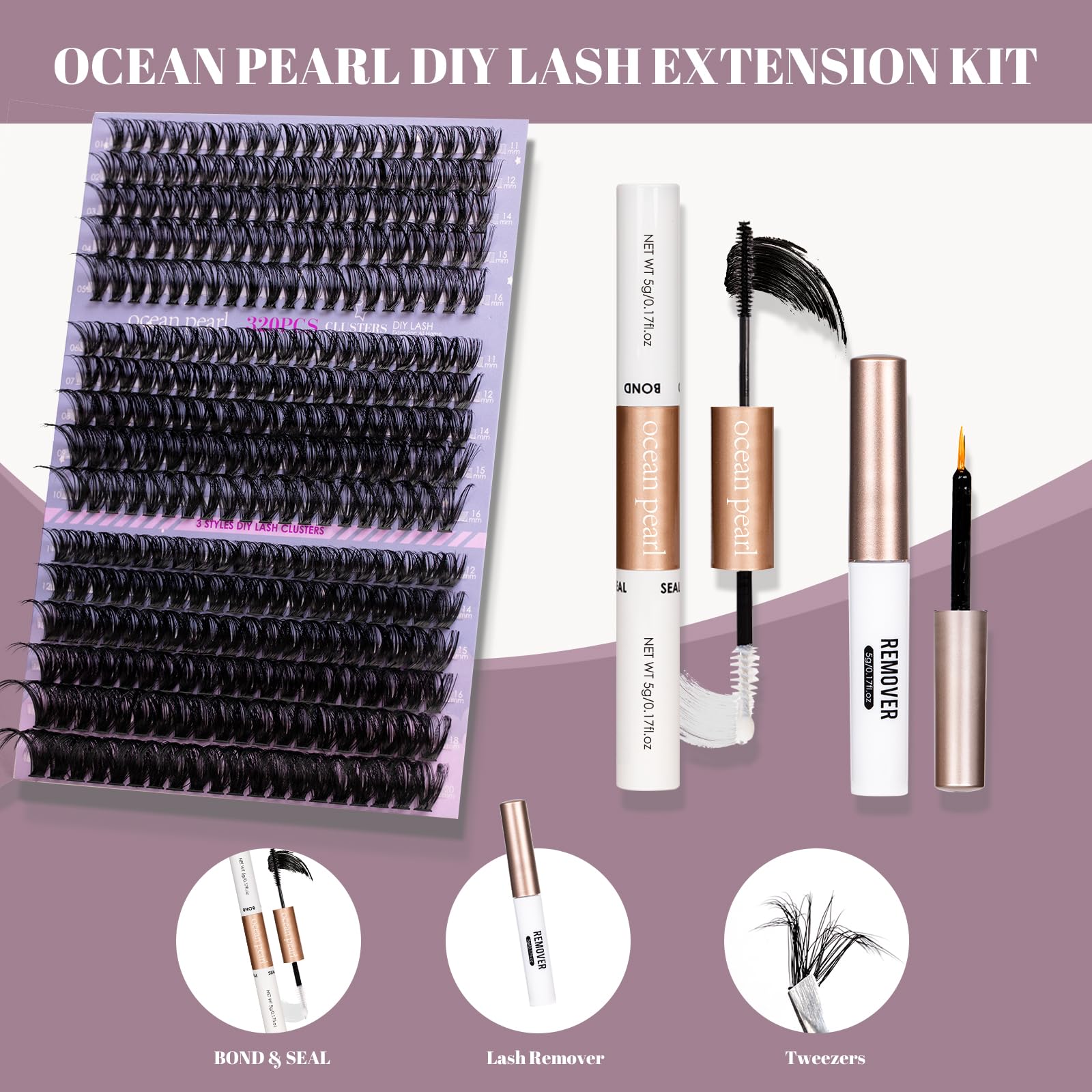 Ocean Pearl 40D-50D-100D clusters offer light to fuller density