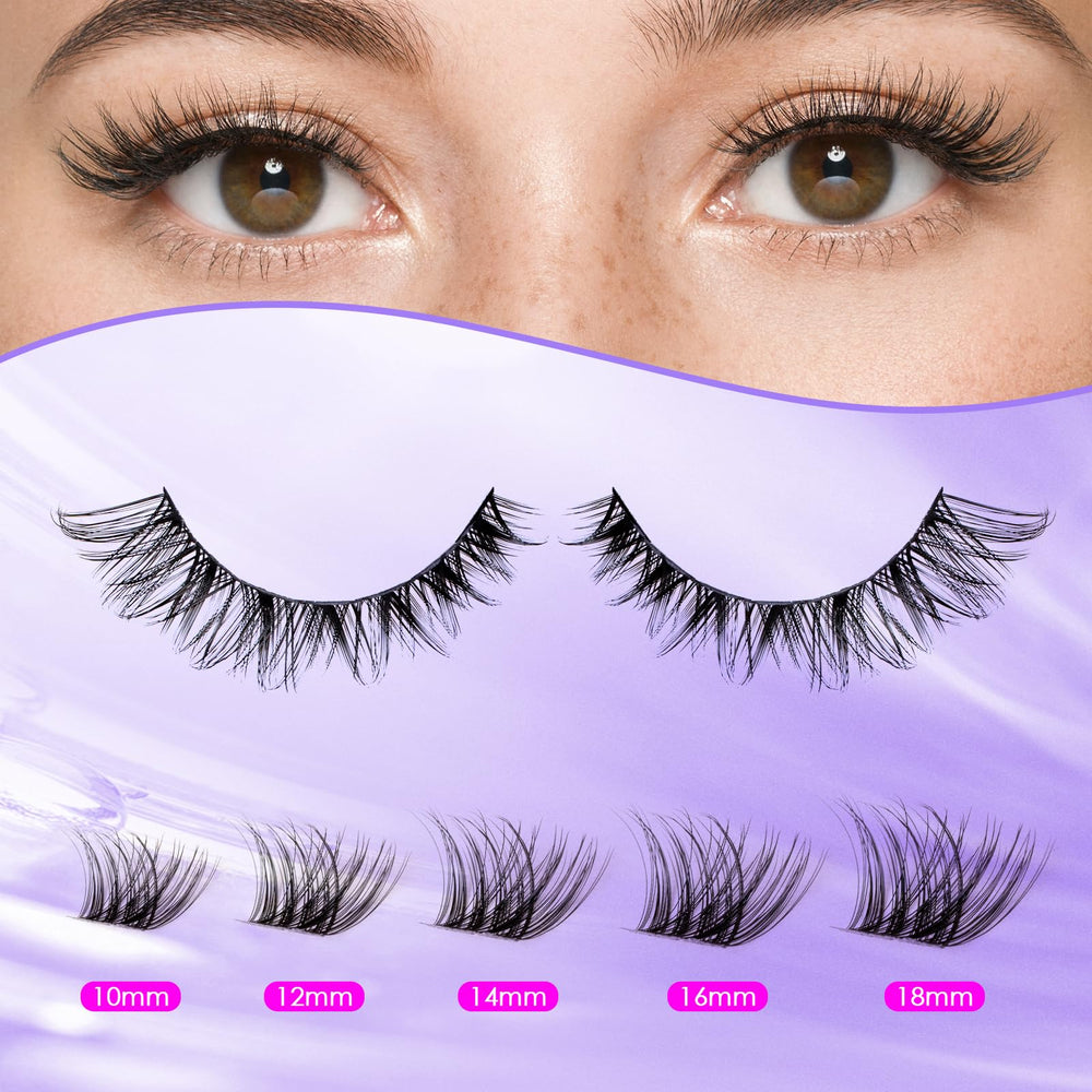 Ocean Pearl Lash Clusters Kit soft fiber bands for lightweight comfort