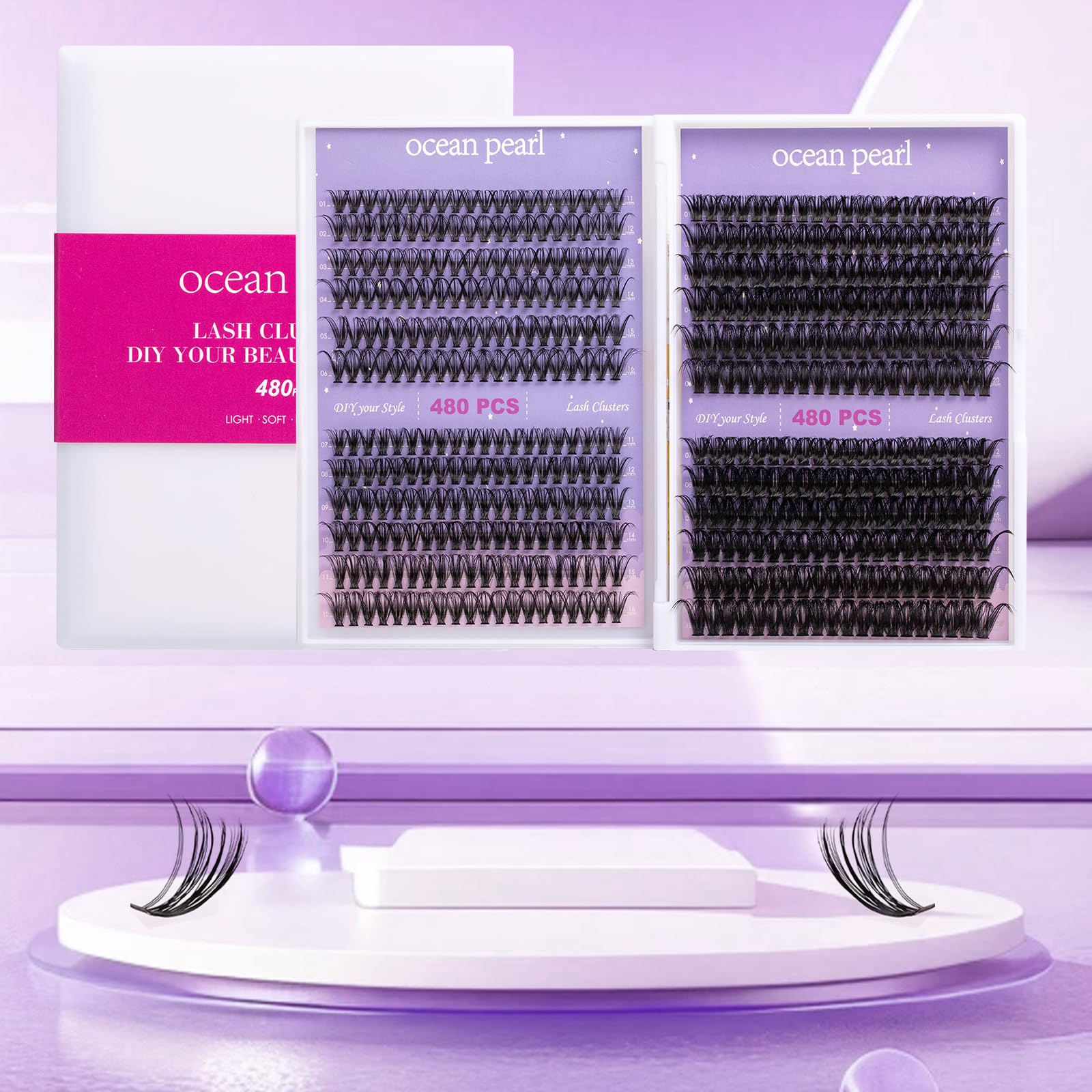 Ocean Pearl lashes help achieve salon-like results at home.