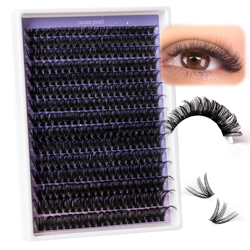 Ocean Pearl soft-synthetic lashes close-up emphasizing lightweight fullness