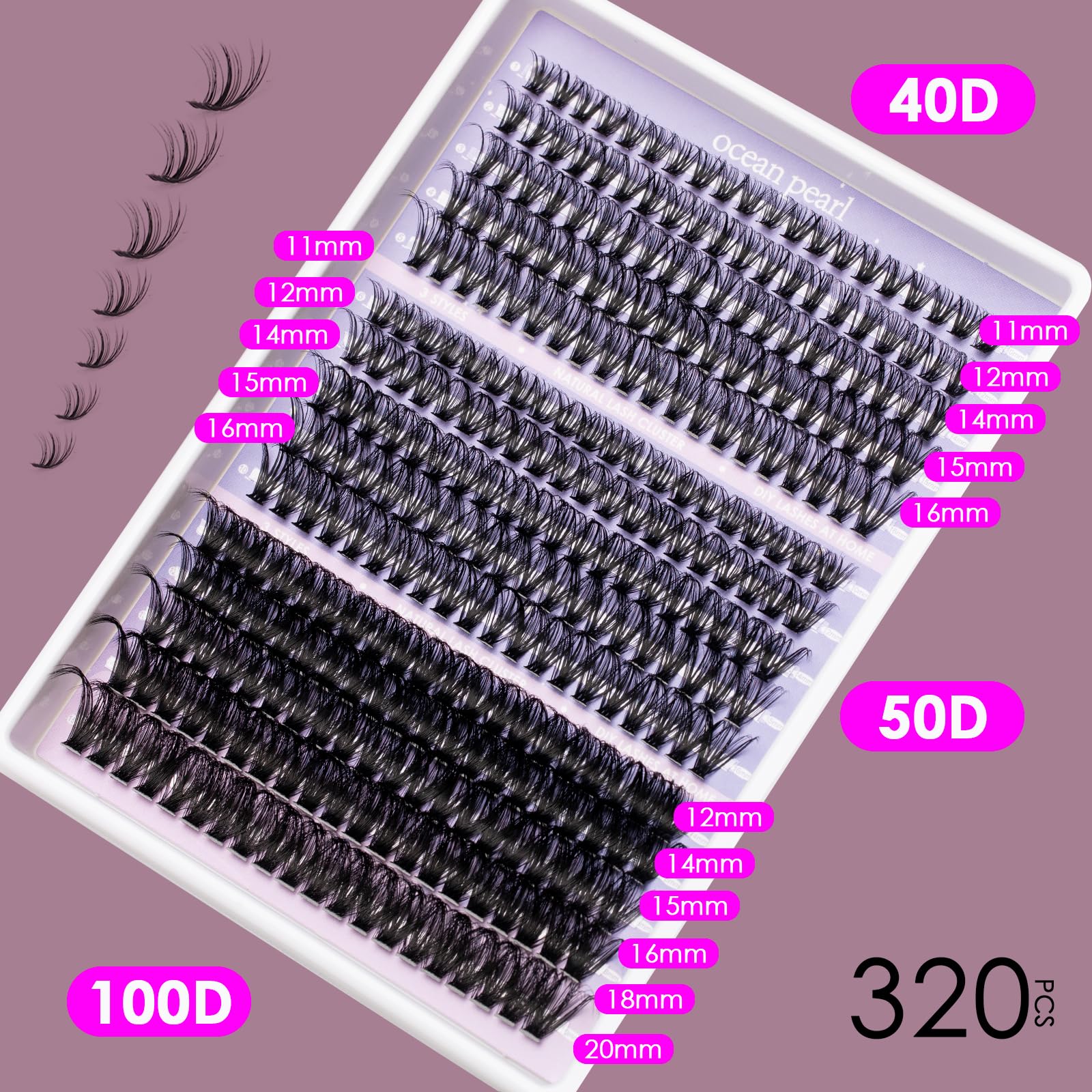 Ocean Pearl thin-base lashes blend seamlessly with natural lashes