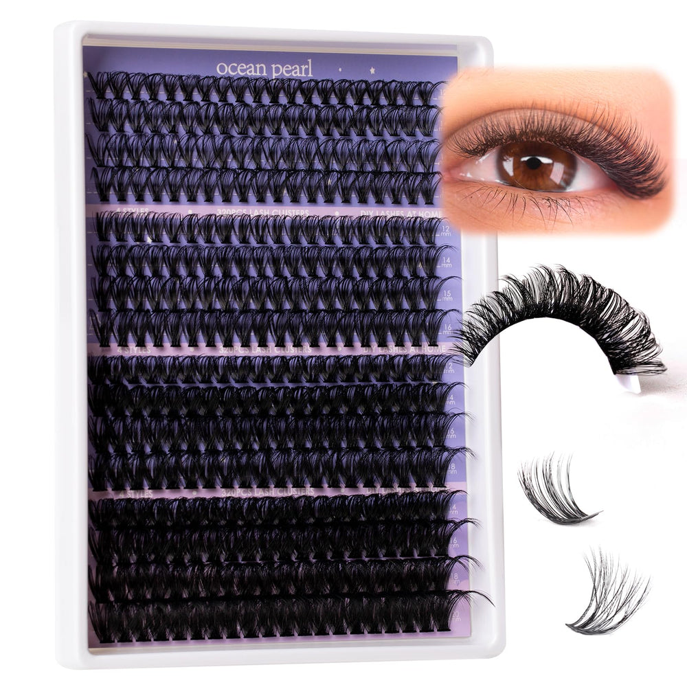 Ocean Pearl lash remover helps clean clusters with minimal residue