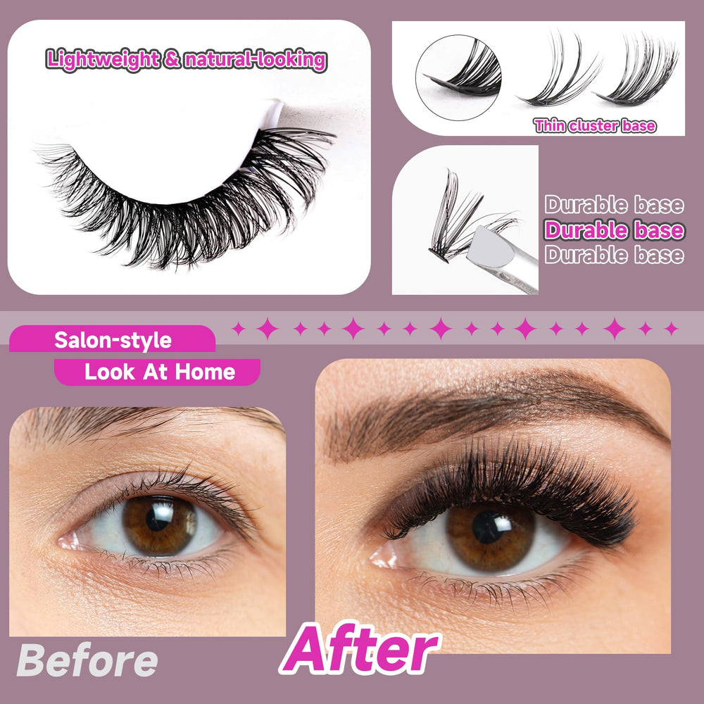 Ocean Pearl precision tweezers help place each lash accurately.