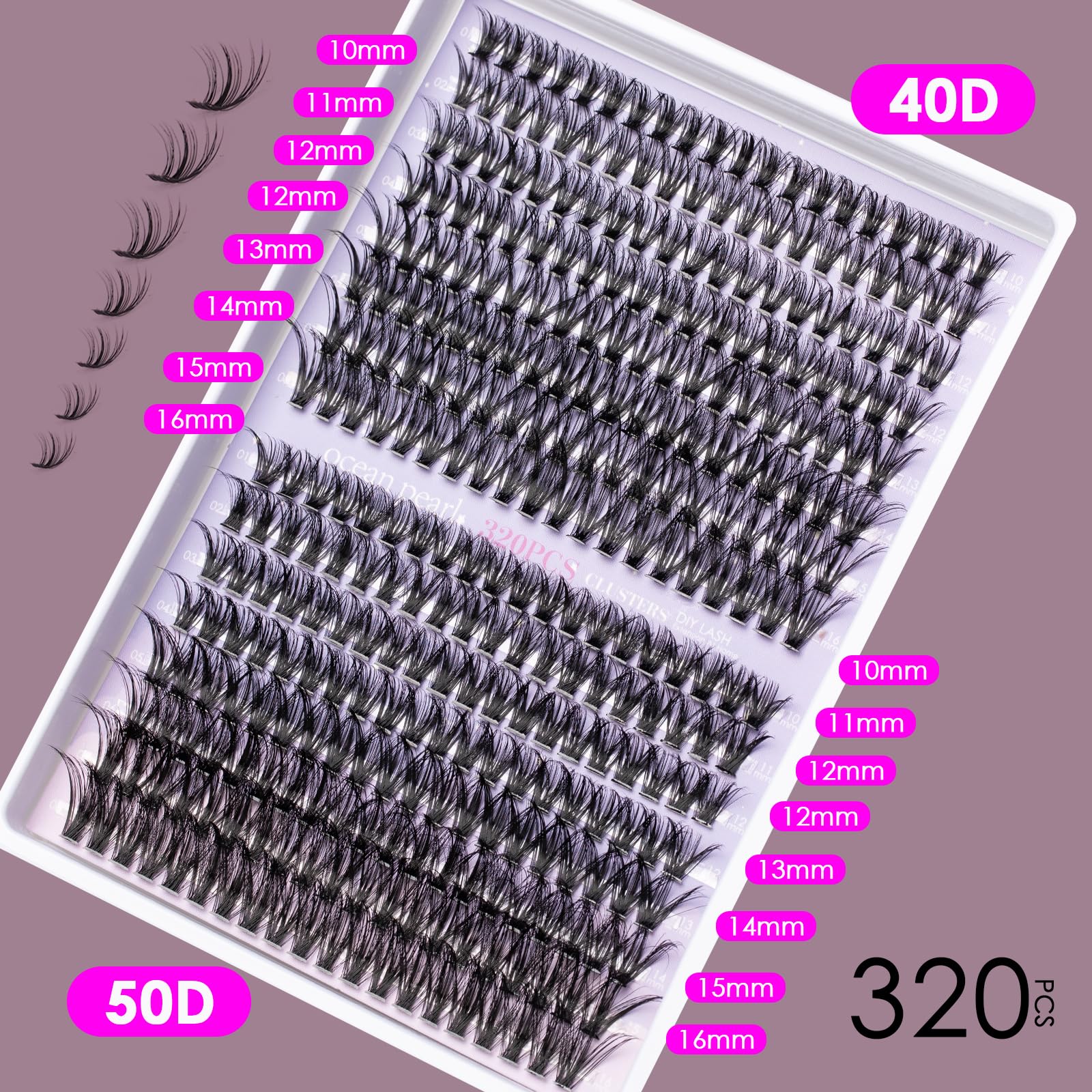 Ocean Pearl tweezers enable precise placement during at-home eyelash extensions.