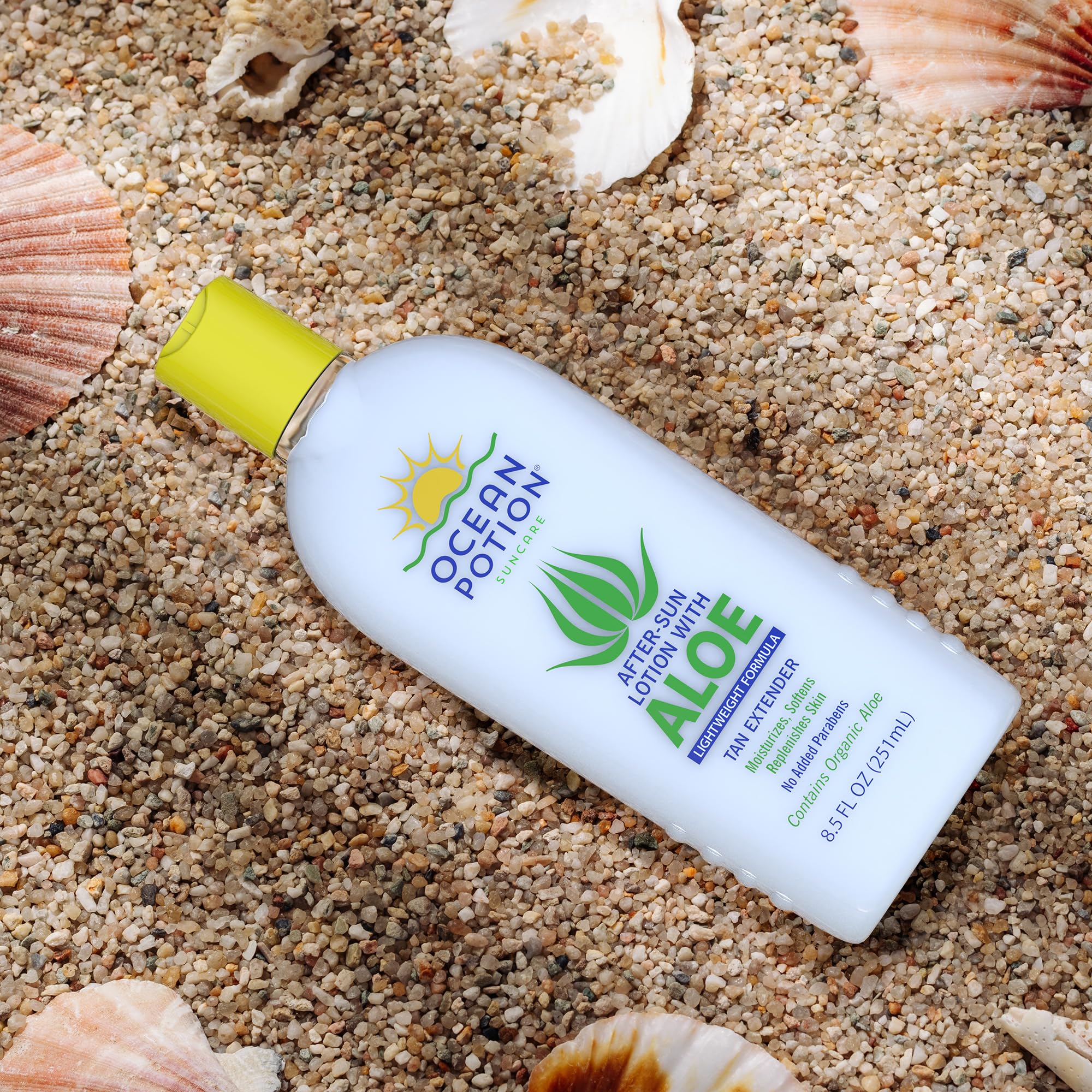 Ocean Potion after-sun lotion quick absorption without greasy residue