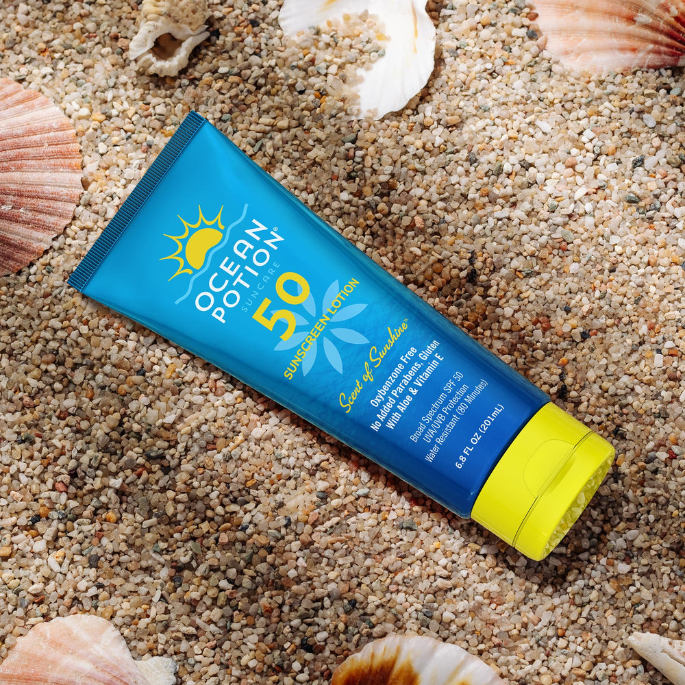 Ocean Potion con aloe para cuidado suave durante la aplicación.