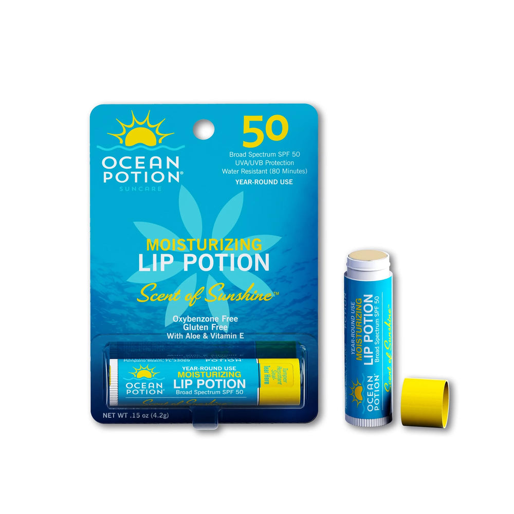 Ocean Potion Balsamo Labial SPF50 para protección diaria de labios.