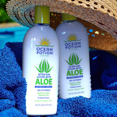 Ocean Potion vitamin E boost supports skin moisture after sun