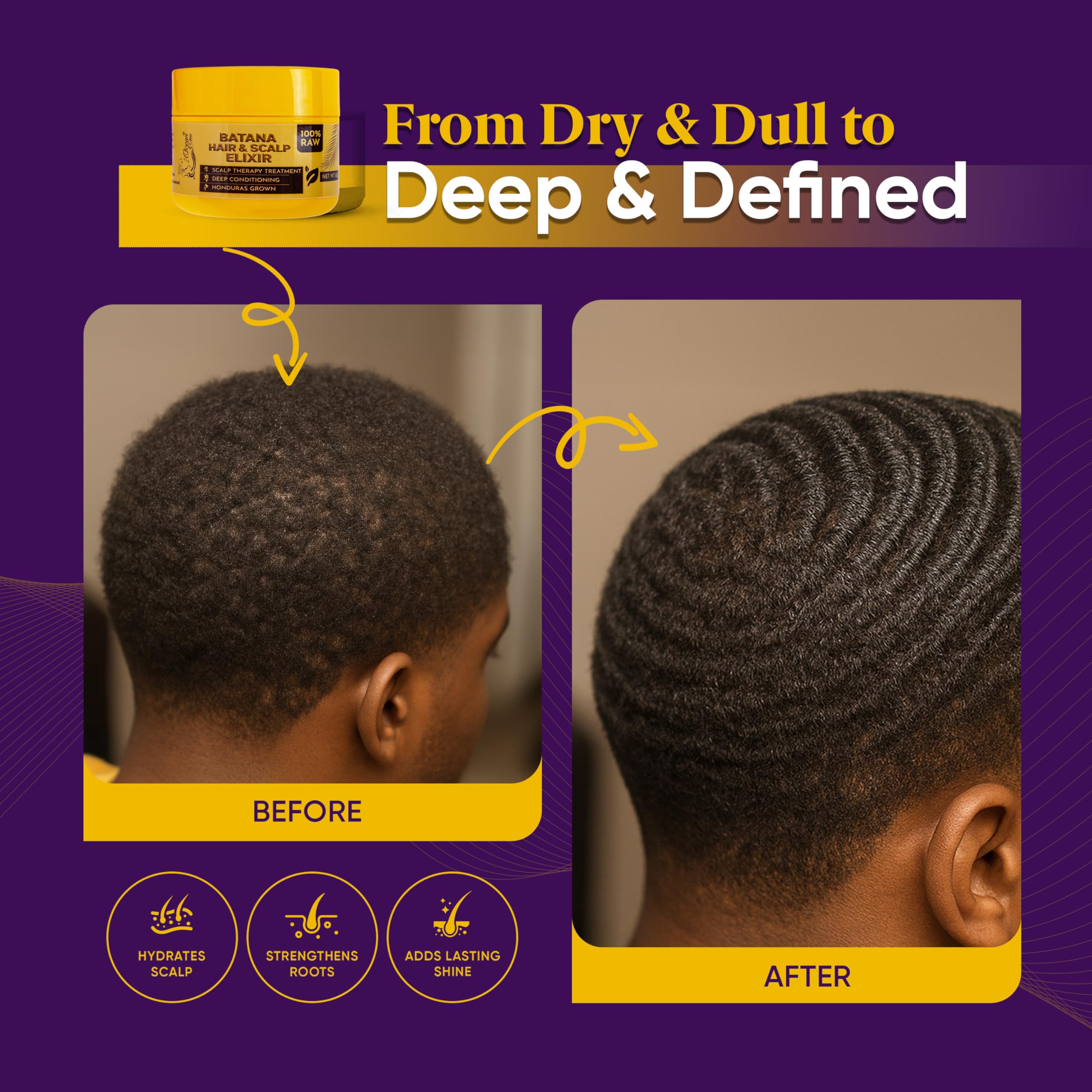 OCEAN VIEW DEEP WAVES POMADE, uso diario para peinado estable.