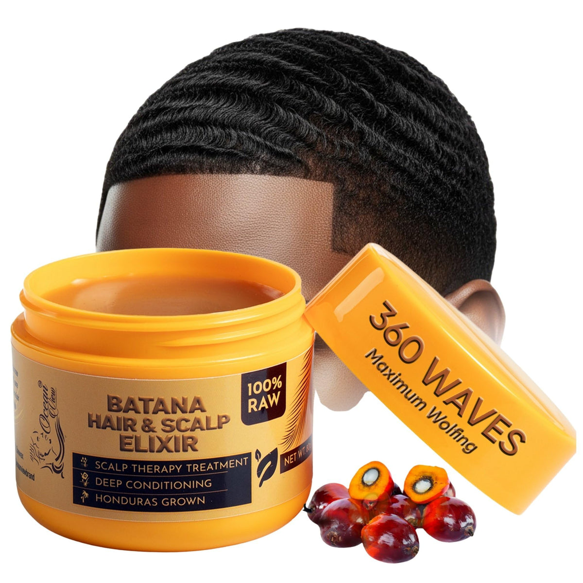 OCEAN VIEW DEEP WAVES POMADE: bote que define las olas con fijación duradera.