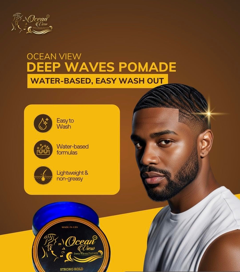 Ocean View Deep Waves Pomade during wolfing stage for consistent control