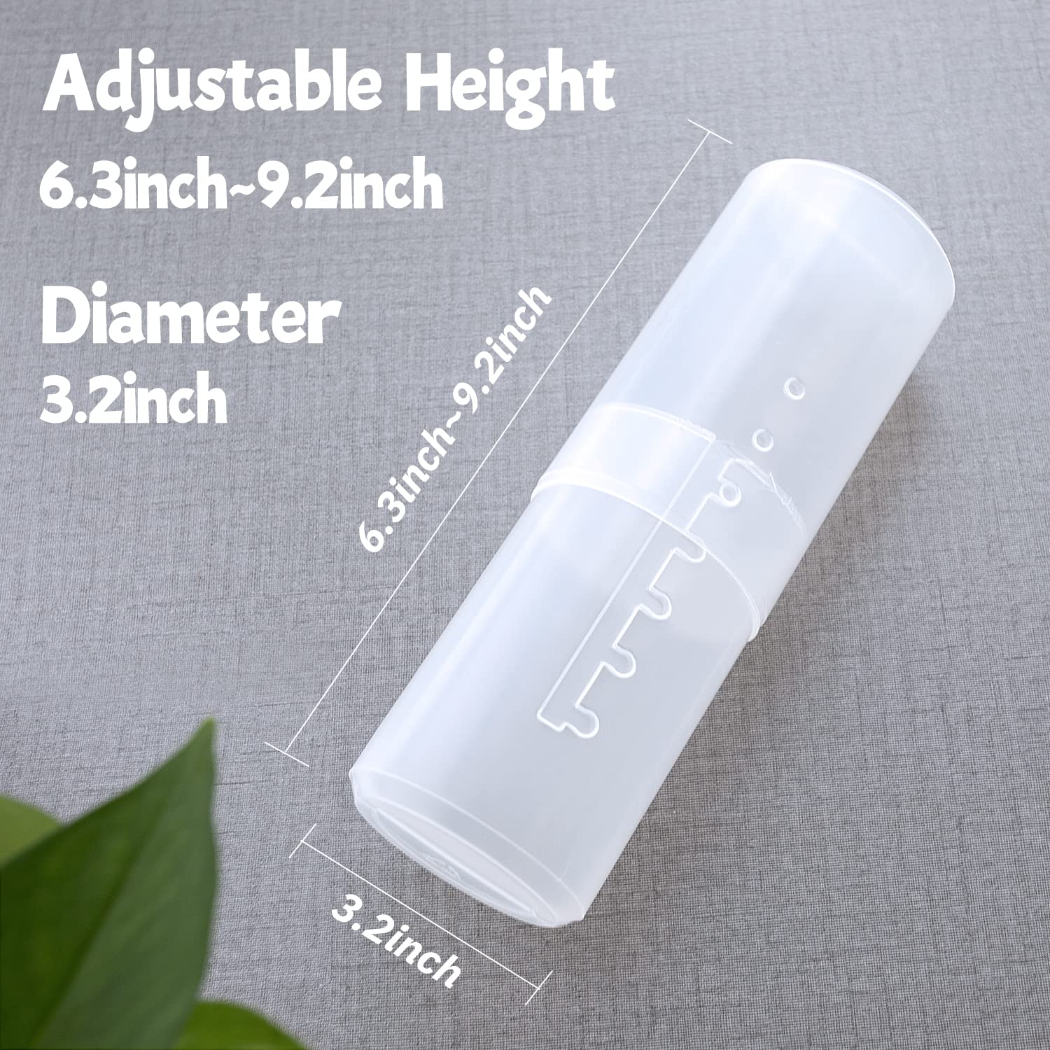 OCHEAL clear makeup brush organizer shows transparent body for fast item location