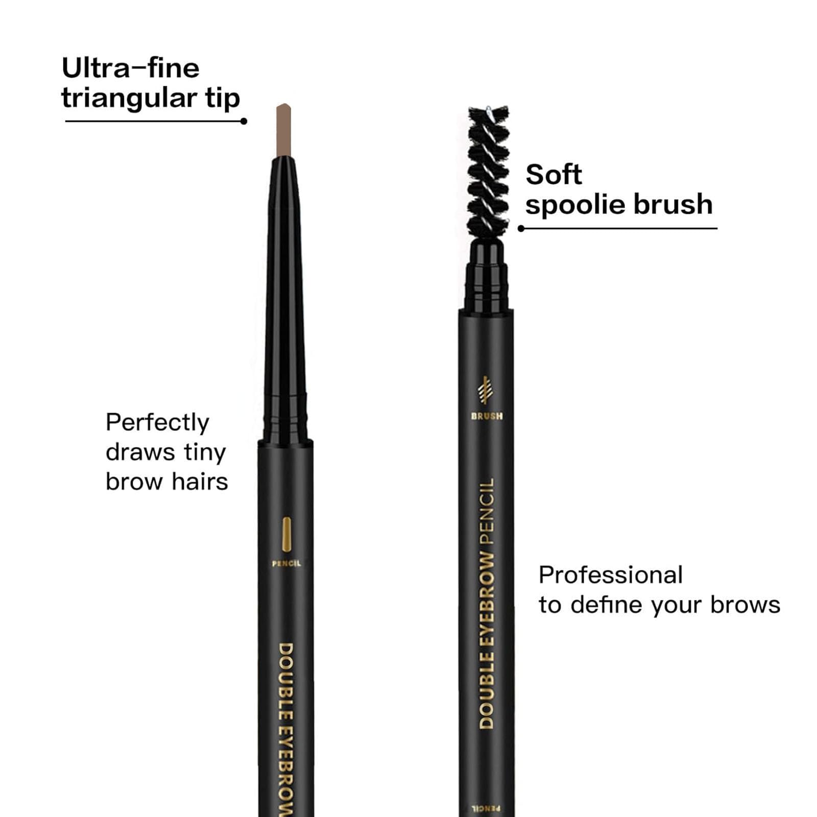 O'CHEAL dual-ended brow pencil with spoolie for blending.