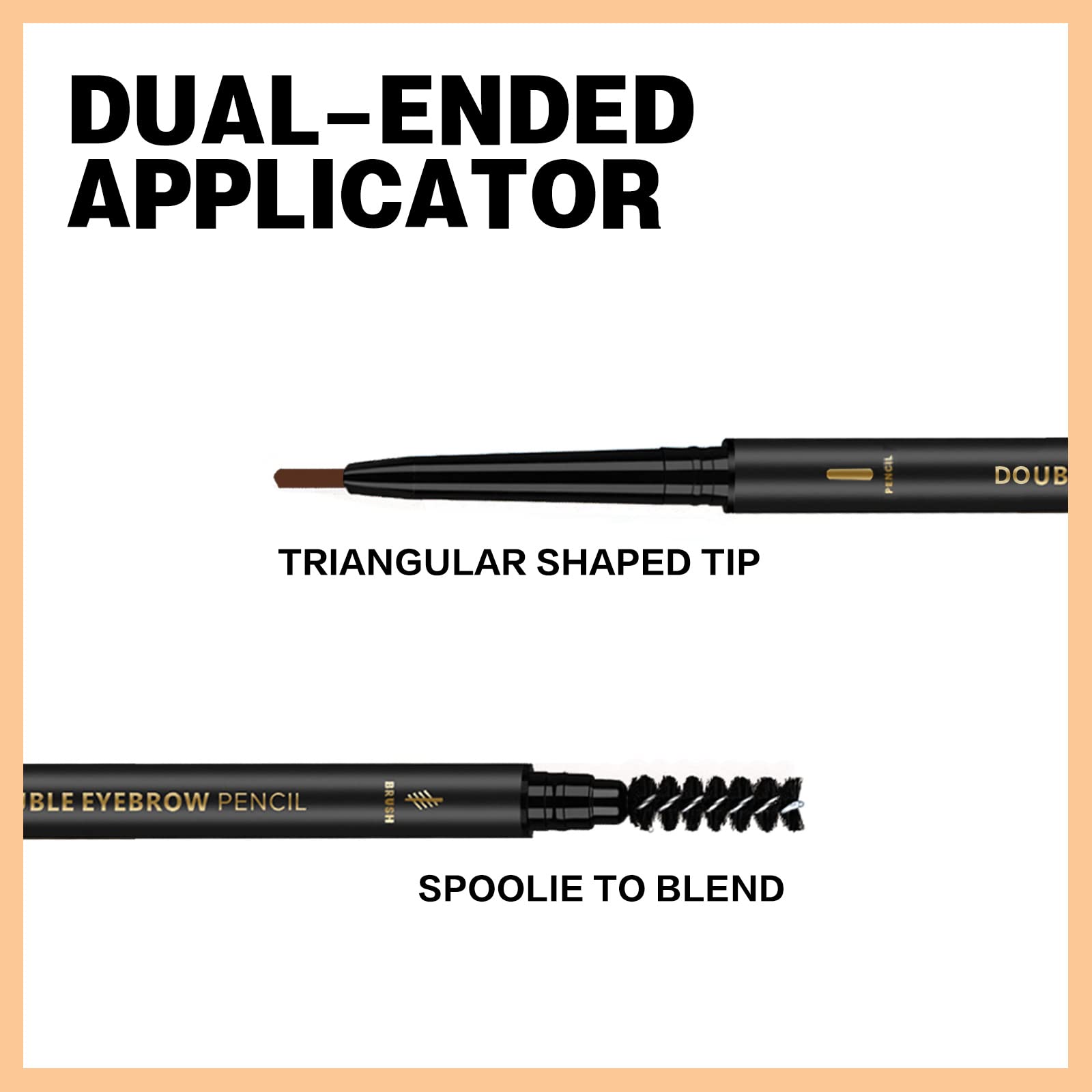 O'CHEAL spoolie brush blends brows for a seamless finish.