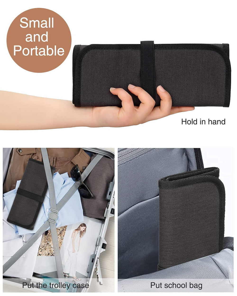 OCHEAL large-capacity bag holds 30+ brushes and reduces clutter