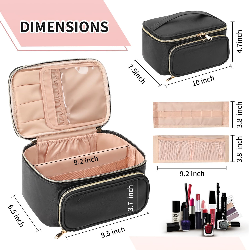 OCHEAL makeup bag front pocket for small items like lipstick