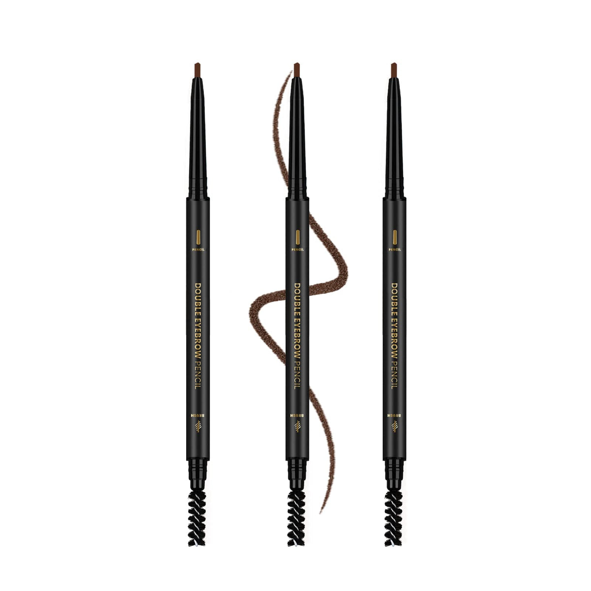 O'CHEAL three-pcs packaging box showcases versatile brow pencils for quick, customizable styling.