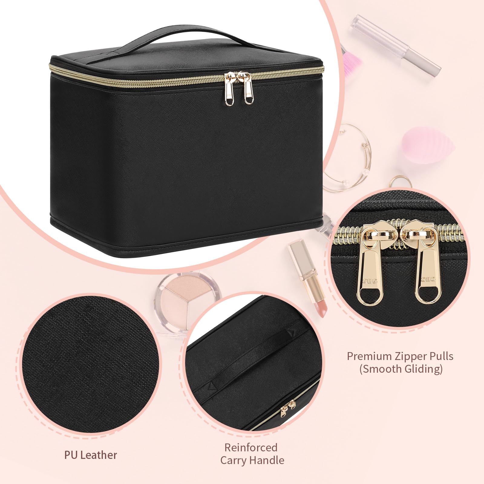 OCHEAL bag's brush area protects tools from dust during travel.