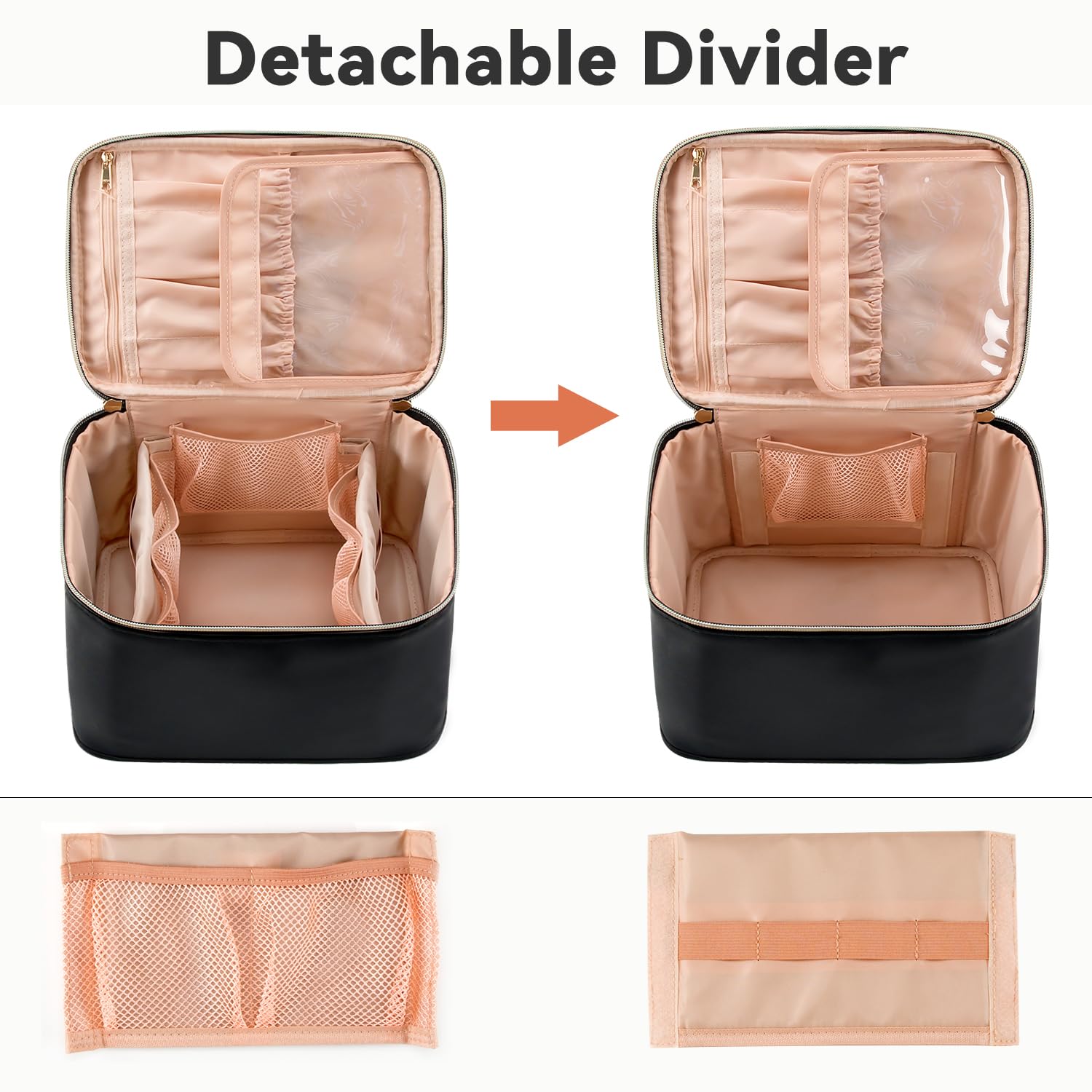 OCHEAL four pockets keep lipstick, compact, and tools neatly sorted.