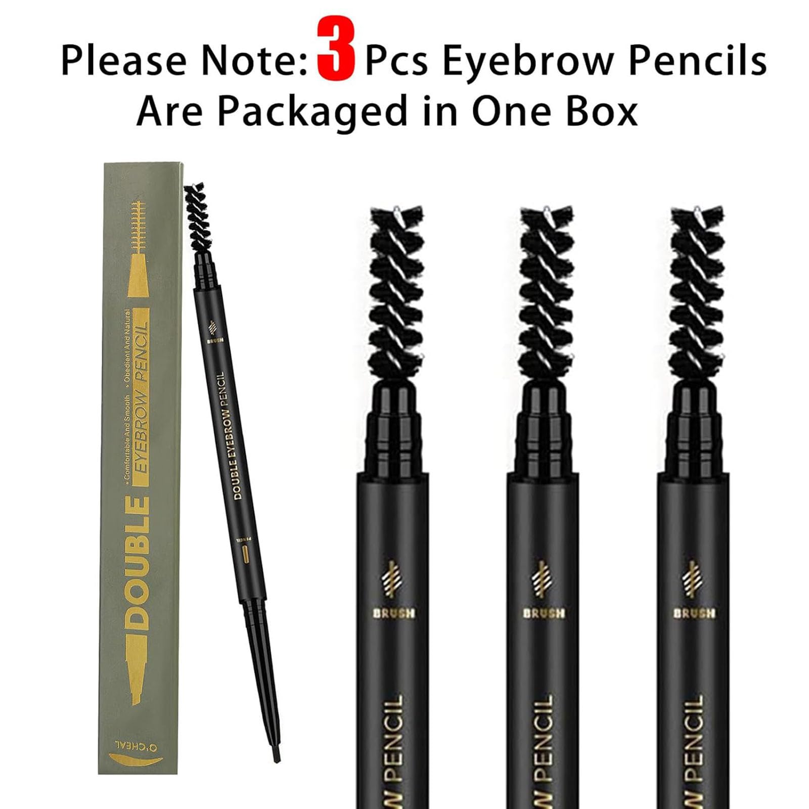 O'CHEAL triangular tip closeup enables precise, natural brow definition.