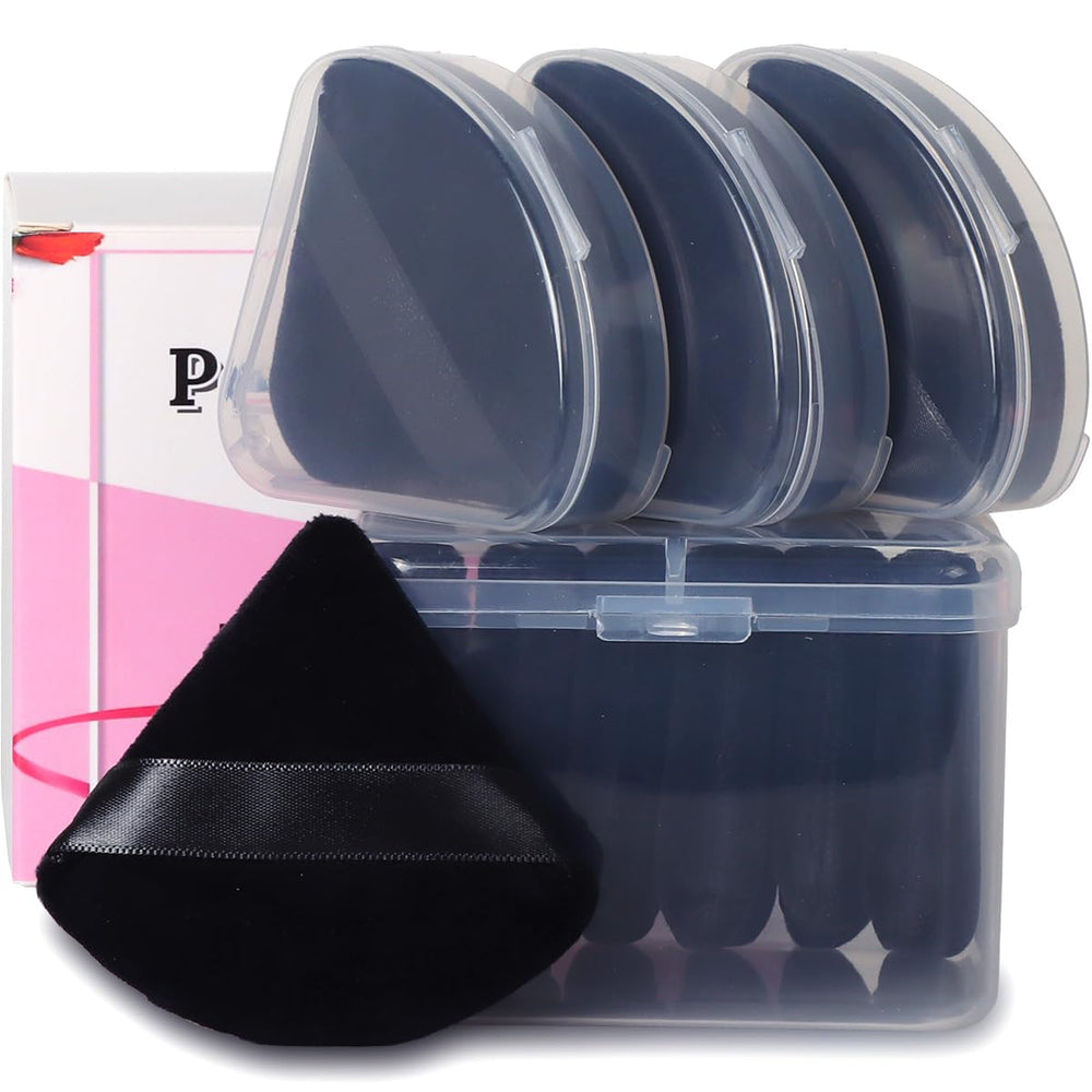 Ocim triangle powder puff pack with soft velour for smooth application