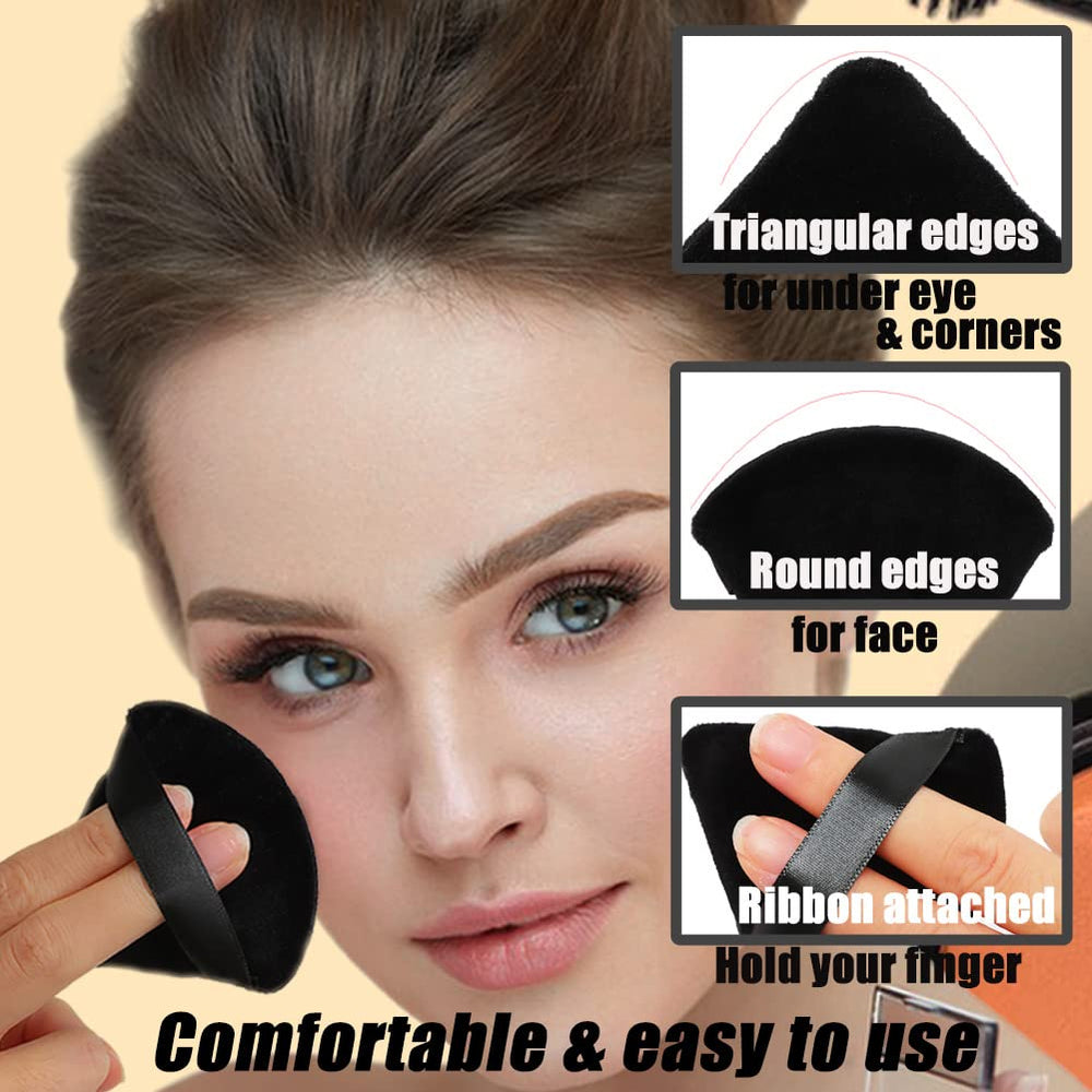 Ocim triangle puff under-eye application for precise powdering