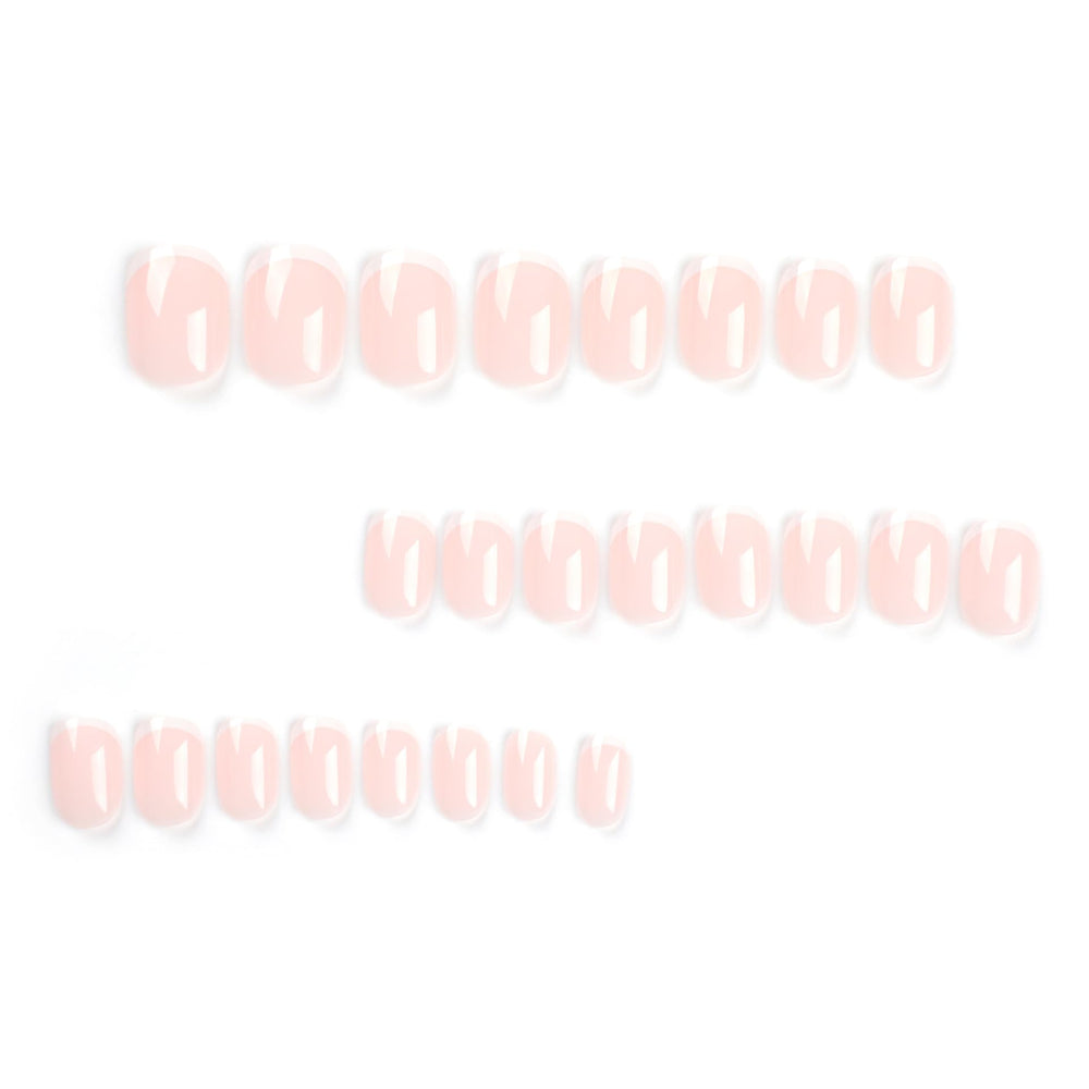 OCOUYVD Nude stick-on nails ideal for natural looks and daily wear.