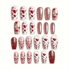 OCOUYVD press-on nails glossy coffin shape for quick, salon-worthy manicure