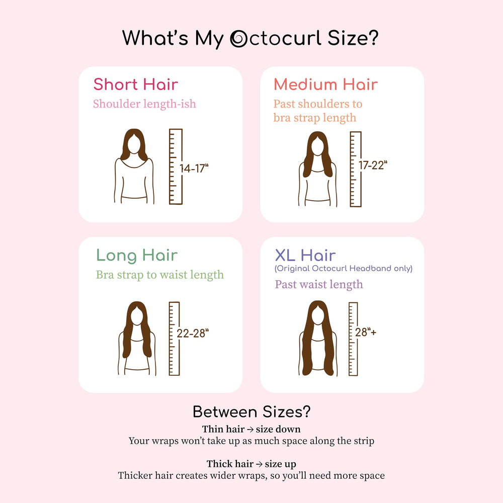 Octocurl satin fabric option shown for smooth glide and comfort.