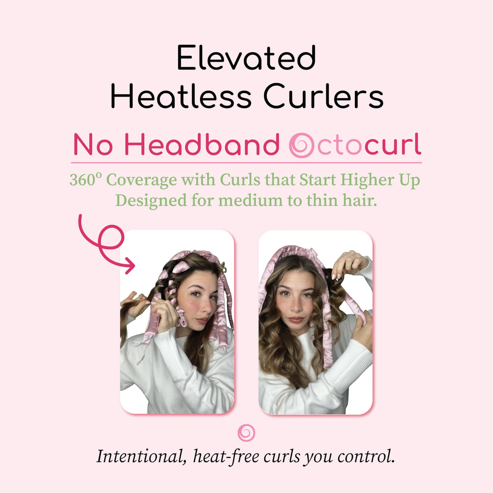 Octocurl halo wrap setup demonstrates flexible wrapping without a headband.