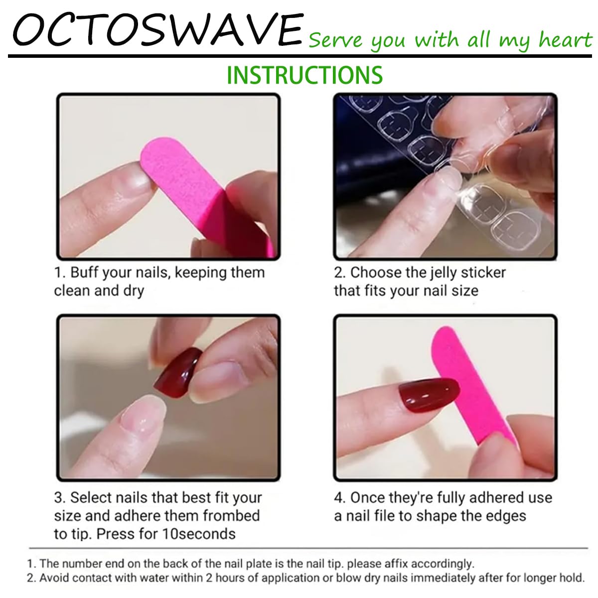 octoswave kit includes jelly tabs and file for easy prep.