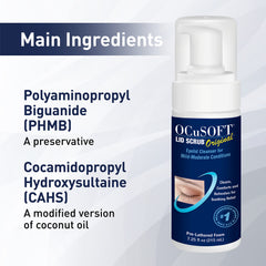OCuSOFT Limpiador Espumoso Original: limpieza de pestañas para ojos sensibles