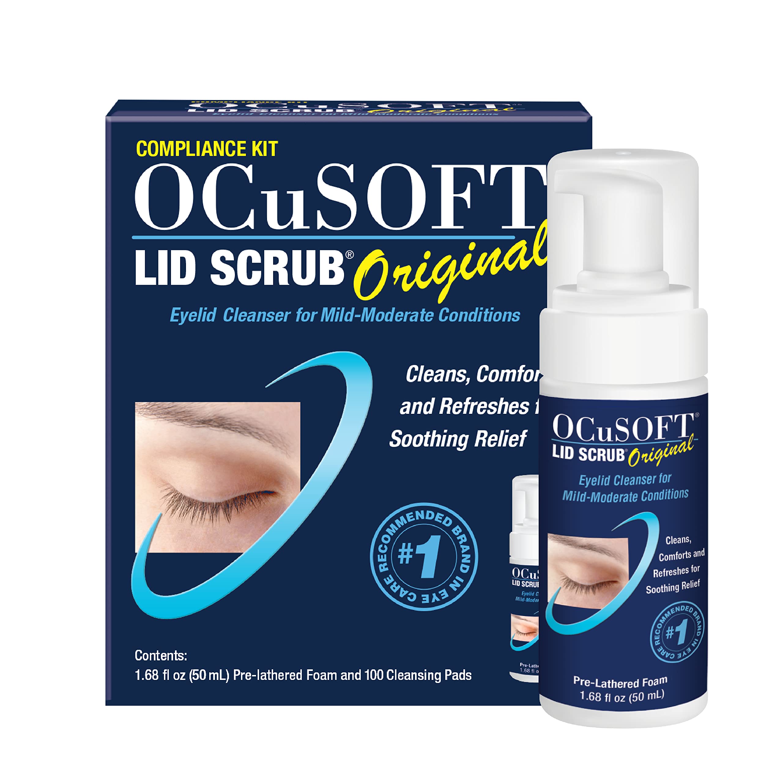 OCuSOFT limpieza de pestañas con espuma instantánea para uso diario