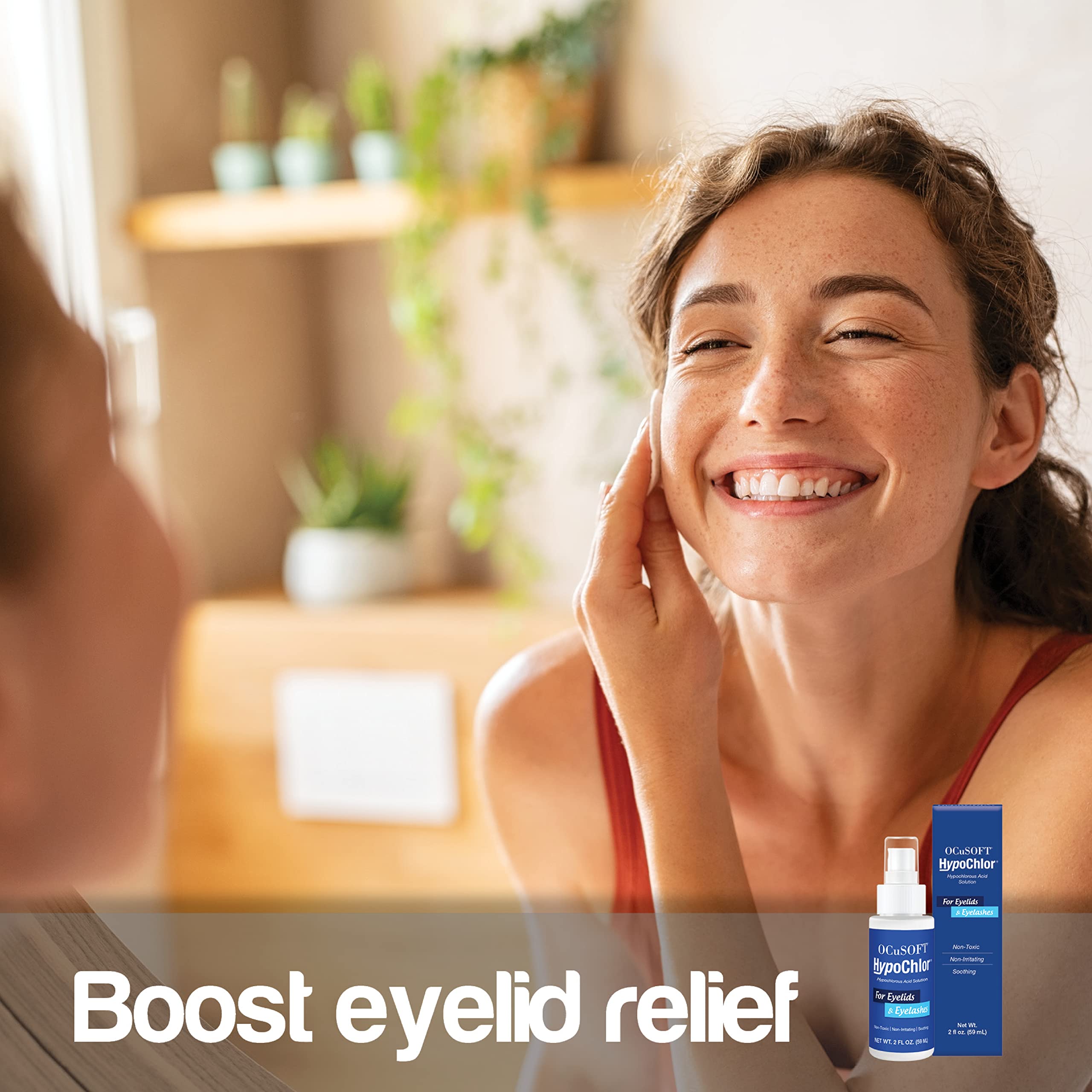OCuSOFT 2 oz travel-friendly packaging suitable for sensitive skin users.