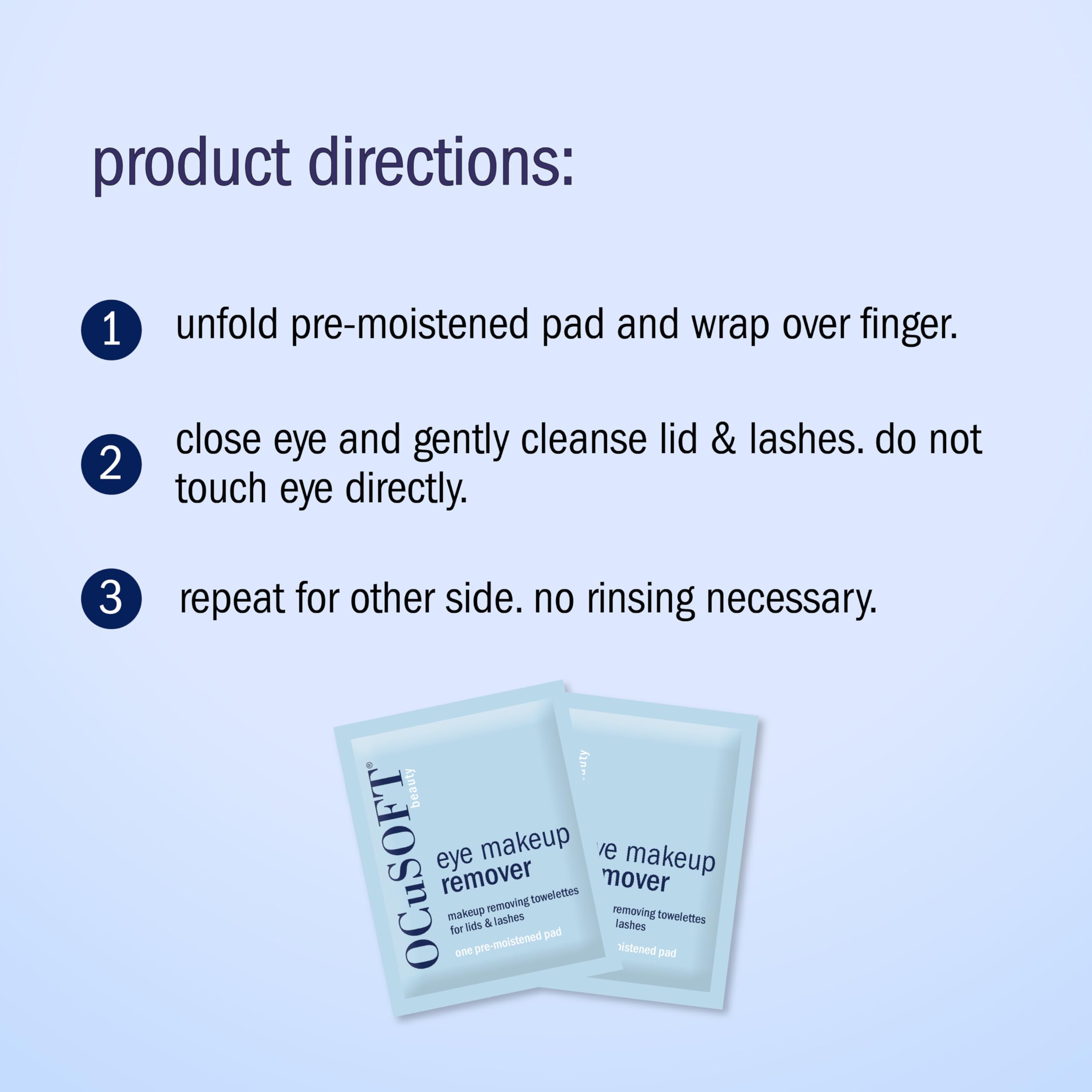 OCuSOFT toallitas para viaje: solución rápida para retirar maquillaje.