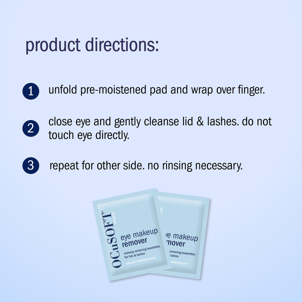 OCuSOFT toallitas para viaje: solución rápida para retirar maquillaje.