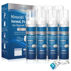 OCVWJKD 5% Minoxidil Foam bottle with easy-dispense cap for daily use.