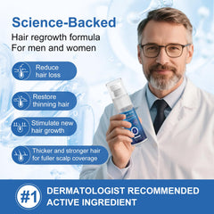 OCVWJKD Beard growth spray use image showing facial application for growth support.