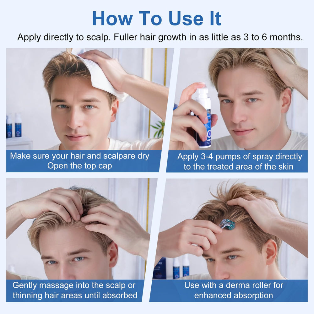 OCVWJKD Scalp absorption quick-dry shot demonstrating fast settling after use.