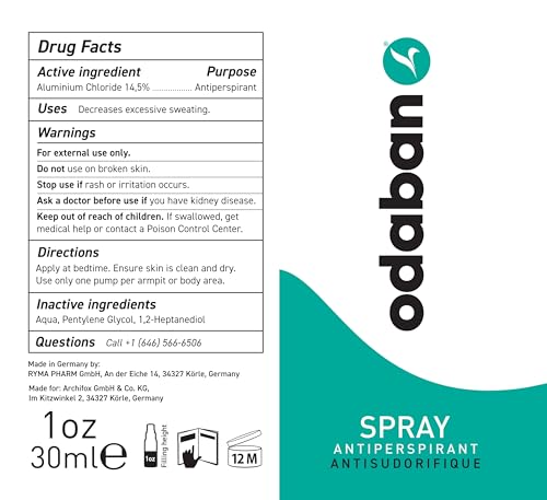 ODABAN bottle half-filled note on production.