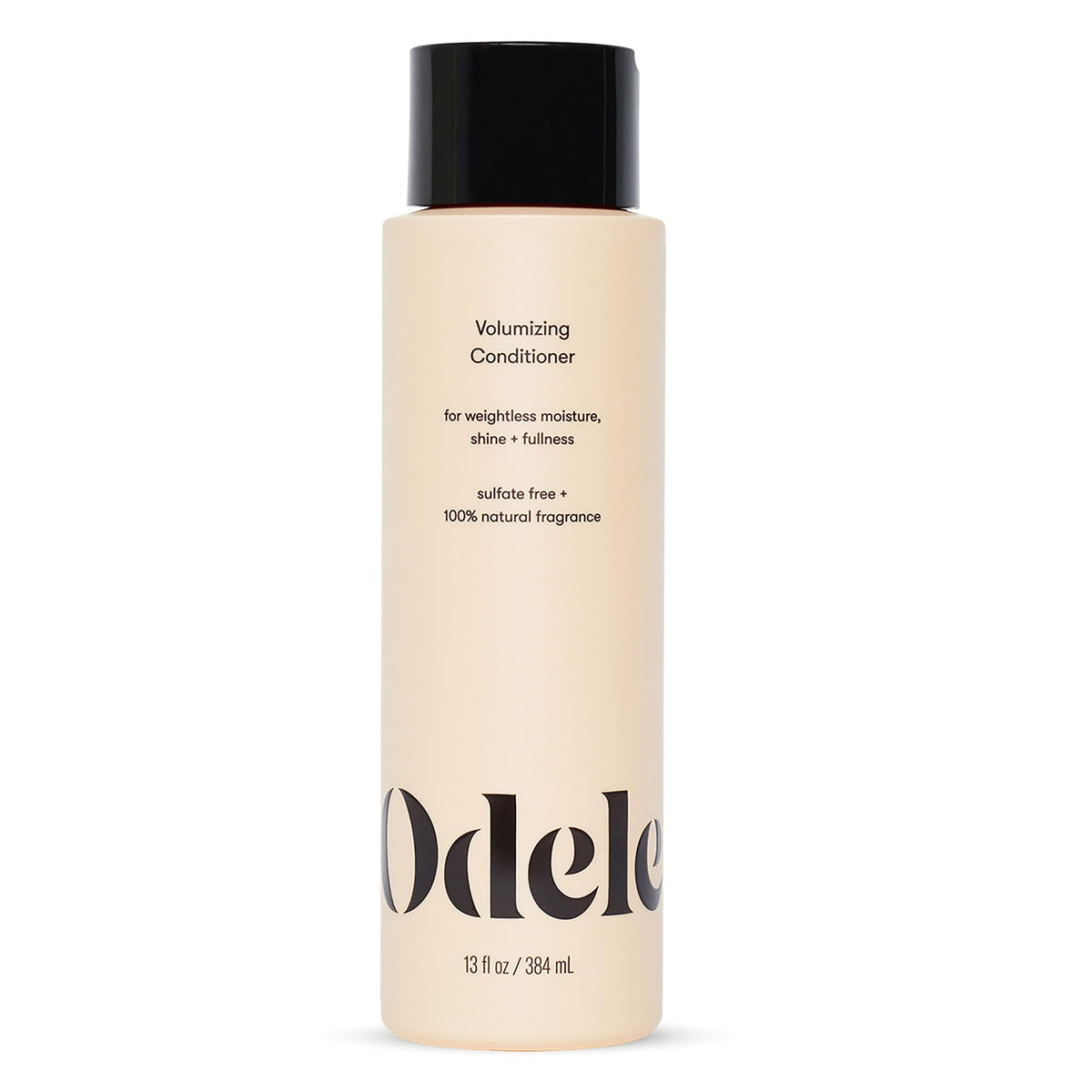 Odele Acondicionador Volumen: botella visible, manejo suave y brillo ligero para cabello fino.