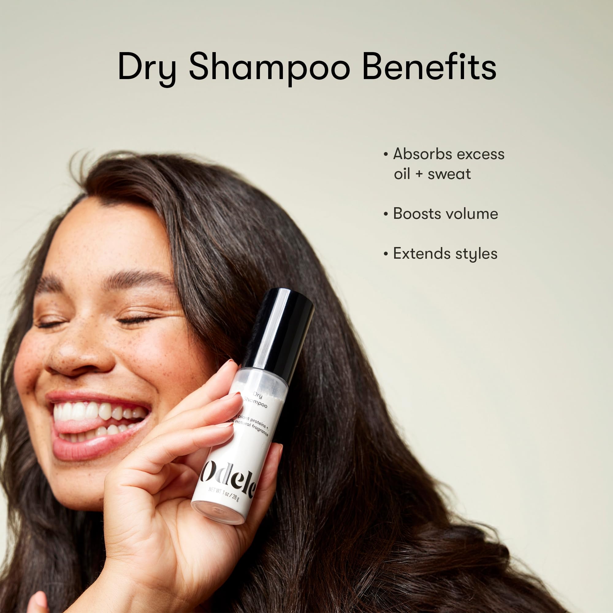 Odele champú en seco textura transparente apta para todo tipo de cabello