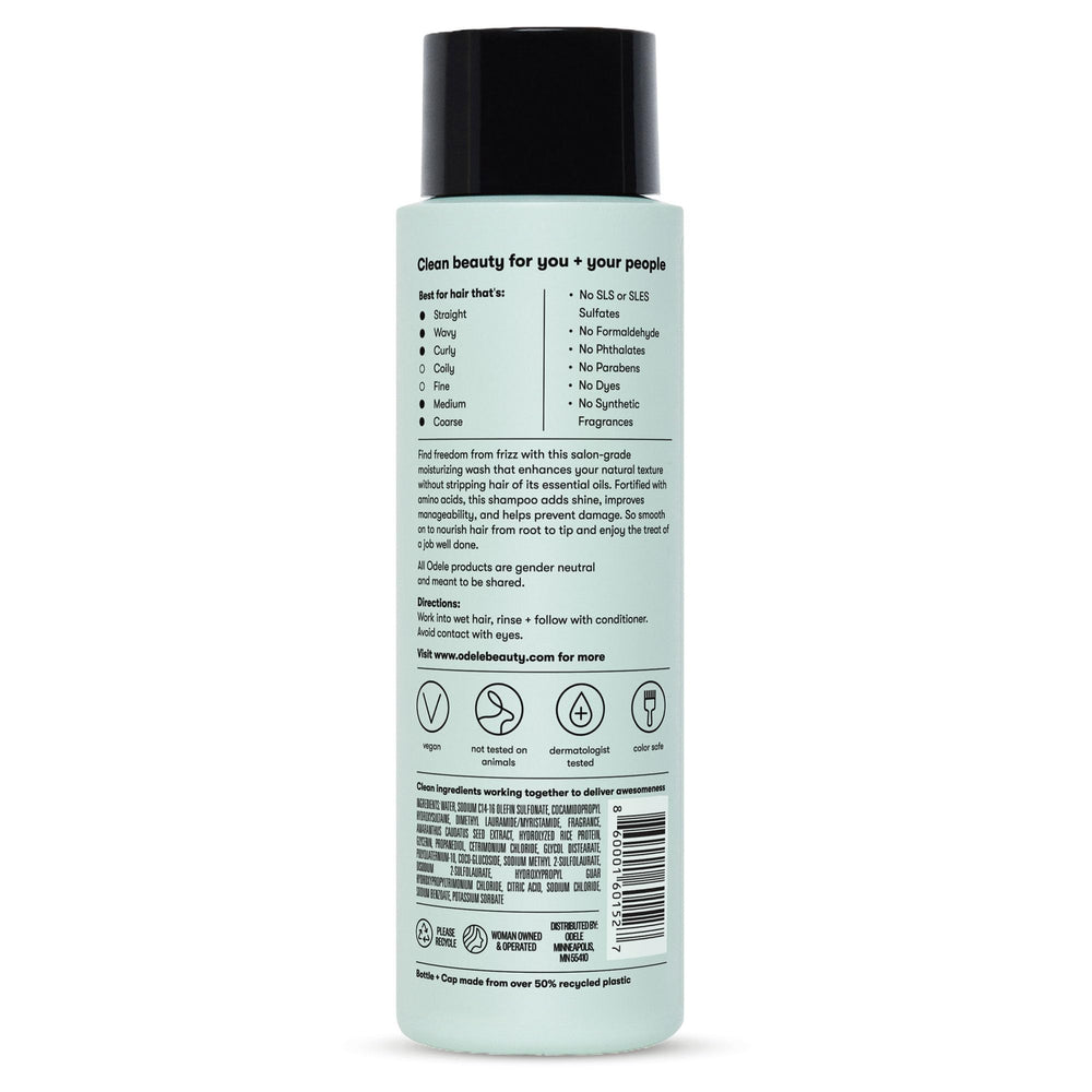 Odele Champú para cabello liso a rizado, adecuado para distintas texturas