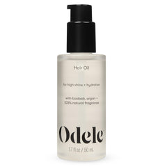 Aceite para el cabello Odele con baobab y argán aporta brillo suave.