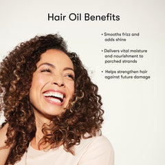 Odele aceite de cabello controla el frizz a lo largo del día.