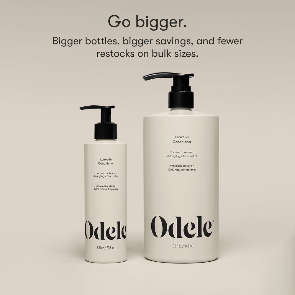 Odele Leave-In Conditioner packaging note highlights amaranth and rice protein benefits