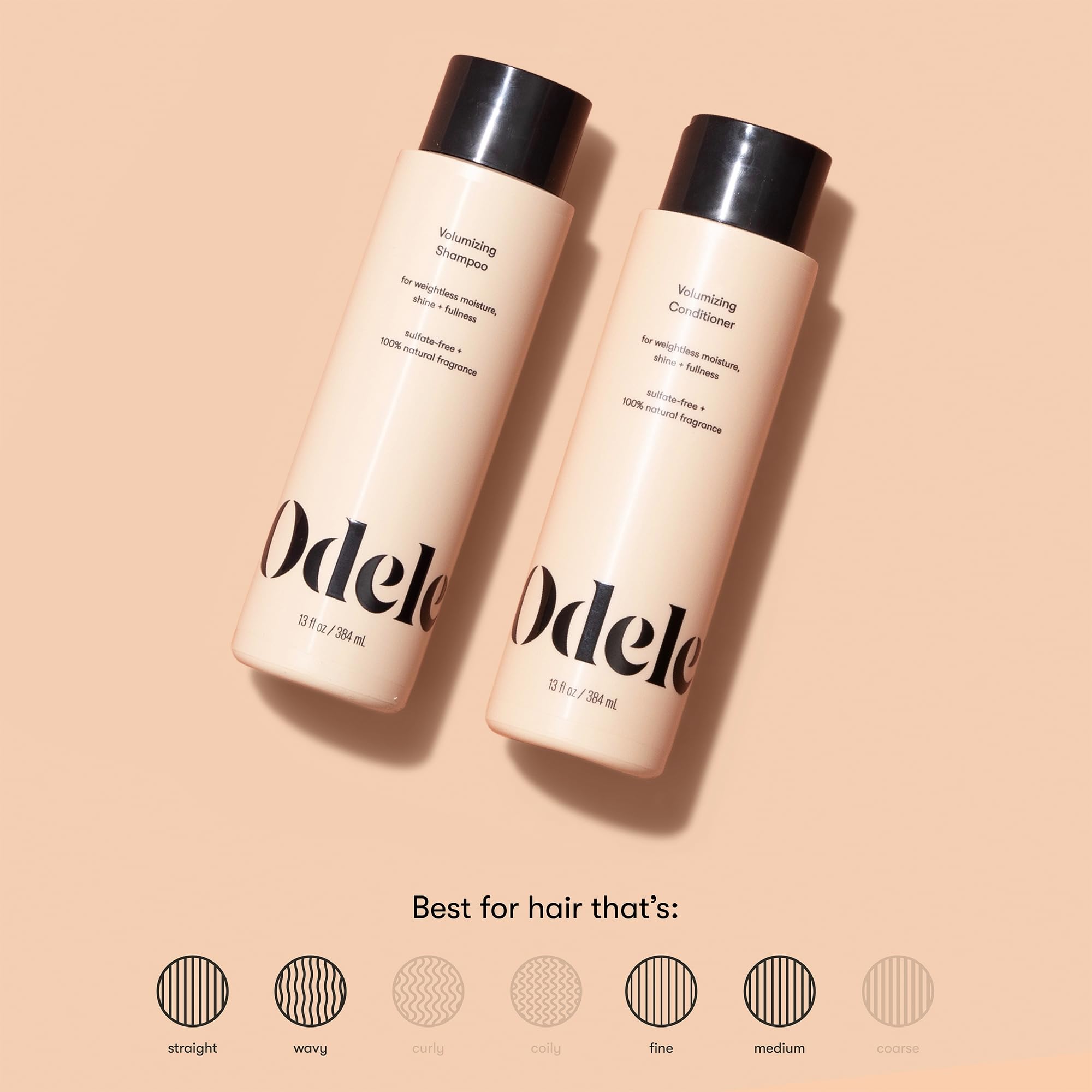 Close-up of Odele shampoo foam indicating rich lather